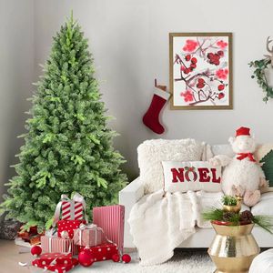Albero di Natale Artificiale 150 cm, 937 Rami Misti in PE e PVC, Non Illuminato, con Cerniere, Facile Montaggio, per Interni ed Esterni - Product Image 5