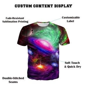 Prix de gros d'usine, t-shirt personnalisé en coton de haute qualité pour homme, produits en promotion, t-shirts pour homme en sublimation - Product Image 3