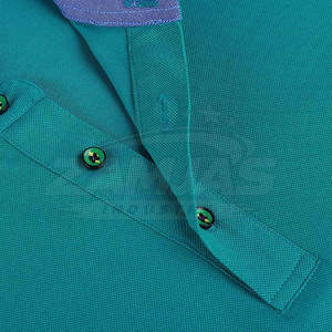 เสื้อโปโลผู้ชายทรงสลิมฟิตขายดีที่สุด สำหรับสไตล์แฟชั่นทันสมัย ผลิตตามสั่ง ทรงสลิมฟิต แห้งเร็ว ลายเรียบ - Product Image 4