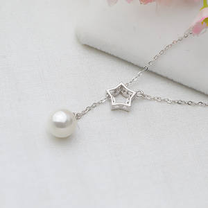 Conjunto de Collar con Colgante de Pentagrama Personalizado de Plata S925, Joyería de Perlas DIY Grande con Cadena y Bandeja de Accesorios, Accesorio de Moda - Product Image 5