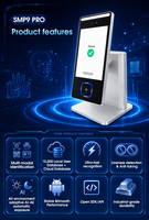 Tableta de Control de Acceso Biométrico SMP9 PRO con Reconocimiento de Venas de la Palma de la Mano, Sistema Android 14, Admite Control de Acceso Multifunción