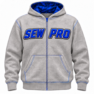 Sudadera con Capucha Personalizada de Invierno para Hombre, Forro Polar Grueso, Logotipo Bordado en 3D, Impresión por Sublimación, Color Gris Jaspeado, OEM - Product Image 1