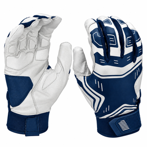 New Design Top Selling High Quality Breathable Adult Men Baseball Batting Gloves Leather Eco-Friendly Custom Logo - Product Image 3