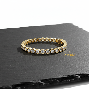 Zyorio Jewels Pulsera de tenis clásica de plata de ley con diamantes cultivados en laboratorio engastados en bisel redondo, joyería fina de lujo, regalo para mujer, fiesta - Product Image 4