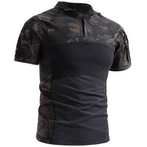 Haut de chemise à manches courtes multi-poches tactique d'extérieur Vêtements de camouflage d'été pour le combat et la sécurité Uniforme de style décontracté - Product Image 5