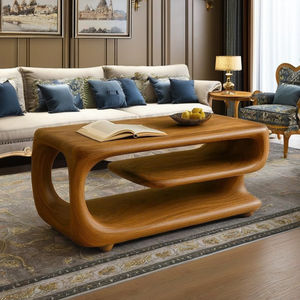 Fournisseur du Vietnam, table basse en bois de taille personnalisable, conception européenne unique pour la maison, meubles de salon, table décorative - Product Image 1