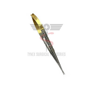 Ensemble de micro-porte-aiguilles, ciseaux et pinces Castroviejo en acier inoxydable, instrument chirurgical manuel, approuvé CE ISO, réutilisable - Product Image 4