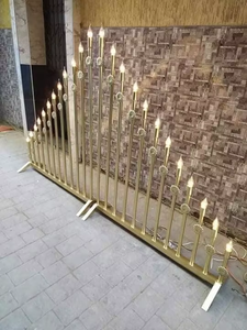 ฉากหลังโลหะสำหรับงานแต่งงาน แผงตกแต่งพิธีหรูหรา ฉากหลังเวทีงานอีเว้นท์สุดหรู ผู้ผลิต - Product Image 2