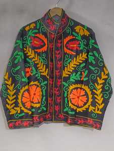 Chaqueta Bohemia de Algodón con Bordado Suzani, Ropa Vintage Hecha a Mano para Mujer, Proveedor Mayorista, Calidad de Exportación - Product Image 3