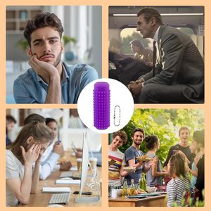 1 unidad Little Ouchies Colgante de llavero con ventilación impreso en 3D, Juguete antiestrés de bolsillo para adultos, Estimulador sensorial para Fidget Cube - Product Image 2