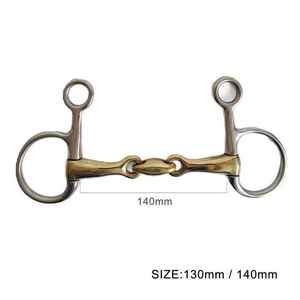 Premium Horse <b>Bits</b> for Equestrian Use Solid Jointed Ring <b>Gag</b> <b>Bit</b> for Horses Stainless Steel - Product Image 3