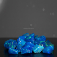Opale naturelle de qualité supérieure d'Éthiopie, pierre précieuse brute de 3 à 7 mm, couleur traitée, certifiée par un tiers, pour la fabrication de bijoux DIY