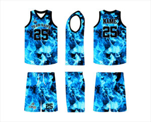 Ensemble d'uniformes de basketball respirants personnalisés, maillot et short entièrement sublimés, sac à dos, 100 % polyester, design personnalisable - Product Image 6