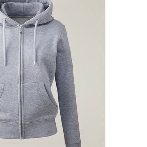 Sweat à capuche zippé en coton haute densité pour homme, tissu premium, style streetwear, mode européenne, sweat à capuche zippé en coton brossé doux pour homme - Product Image 2