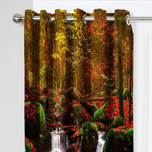 Cortinas Baratas en Oferta, Tela 100% Poliéster para Ventanas, Cortinas Modernas con Alto Nivel de Oscurecimiento para Decoración - Product Image 3