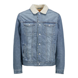 Blouson en jean unisexe OEM 2026 sur mesure, respirant, séchage rapide, col montant, couleur et logo personnalisables – Collection Hiver 2026 - Product Image 1