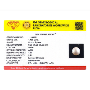 Perle d'eau douce en vrac, 5,5 carats, qualité AA, perle bouton blanche pour bijoux fins - Product Image 3