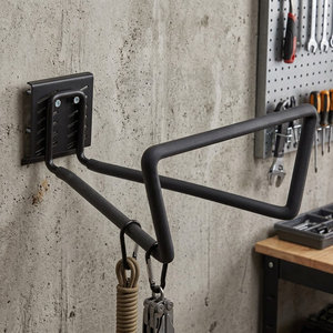 Metal <b>Hanging</b> Wall <b>Hooks</b> <b>for</b> Garage & Workshop Storage, Heavy Duty Steel Wall Mount 45lbs Capacity GAPGAR007 - Product Image 1