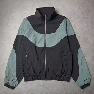 2026 Custom Lightweight Nylon <b>Zip</b> <b>up</b> <b>Jacket</b> 100%Nylon Tracksuit for Men OEM Windbreaker Set Factory Custom Reflective Print Logo - Product Image 5