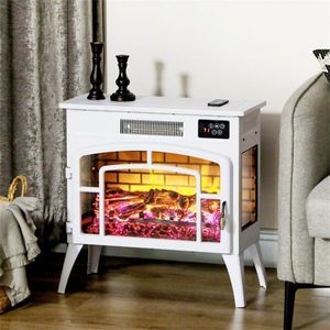 Caminetto Elettrico Moderno con Fiamma LED, Telecomando, Alimentazione USB, in Acciaio e Vetro per Casa, Hotel, Camper, Inserto Autoportante AU/US - Product Image 1