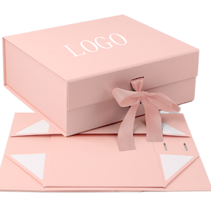 Custom Eco-Friendly Biodegradable Magnetic Cardboard Rigid Gift Boxes Recycled Materials Foldable Flip Design Waterproof - Product Image 1