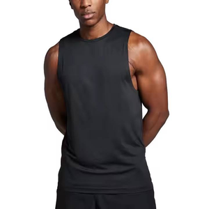 Débardeur personnalisé pour homme, sans manches, en coton, respirant, pour l'entraînement, prix d'usine - Product Image 3