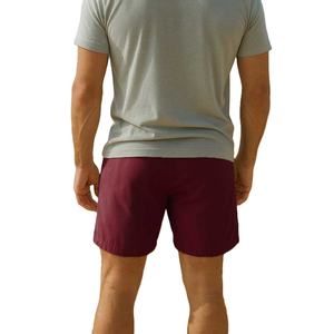 Custom <b>Men's</b> MaroonColor <b>Shorts</b> Drawstring Elastic Waist Quick Dry Casual <b>Bermuda</b> <b>Shorts</b> 100% Polyester Fabric Swim <b>Shorts</b> - Product Image 4