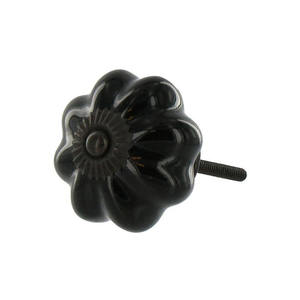 Bouton de meuble décoratif bohème en céramique à motif floral et pois, fait main, écologique, pour cuisine et mobilier de maison - Product Image 6