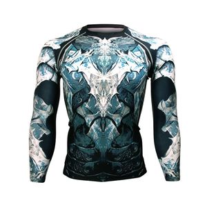 Compre Camisetas de Compresión Deportivas de Alta Calidad, Camisetas de Compresión de Manga Larga con Estampado por Sublimación de Poliéster y Elastano - Product Image 1