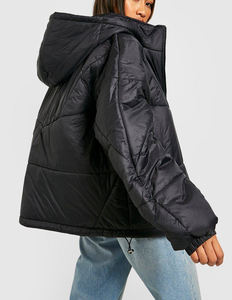 Veste matelassée en coton légère et chaude pour homme, coupe-vent avec fermeture éclair, idéale pour l'extérieur, doublure en coton - Product Image 3