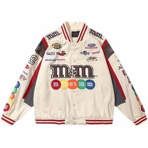 Men's Contrast Color Block Baseball Coat | Retro Custom <b>Corduroy</b> Varsity <b>Jacket</b> | Vintage Patchwork Letterman - Product Image 1