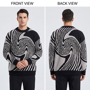 <b>Men's</b> Casual Loose Fit Knit <b>Sweater</b> Round <b>Neck</b> Knitted <b>Men's</b> Streetwear Knitted Pullover <b>Men's</b> Casual Pullover <b>Sweater</b> - Product Image 3