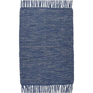 Handmade Indian Luxury Cotton Carpet Modern Rectangular Design Recycled <b>Black</b> Floor Mat <b>for</b> Home Prayer Area <b>Rug</b> by Designer - Product Image 6