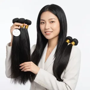 Full Lace <b>Wig</b> Indian Remy Hair Natural <b>Black</b> <b>Long</b> 100% Density Silk Base Double Drawn Customize Size Hair - Product Image 5