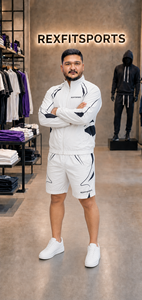 REXFIT SPORTS 2026 Ensemble de survêtement personnalisé pour homme en nylon premium, veste coupe-vent légère et short, vêtements de sport OEM - Product Image 3