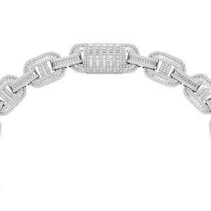 Diamond Cuban Link <b>Necklace</b> 27.56CT Lab Grown 14K Gold IGI Certified Wedding Hip Hop Chain Luxury <b>Statement</b> Wholesale OEM ODM - Product Image 2