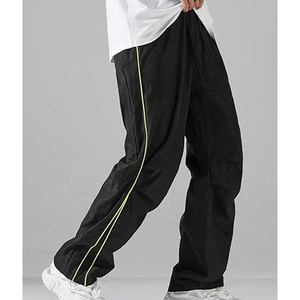 Pantalon de jogging d'entraînement pour homme, coupe-vent à séchage rapide, avec cordon de serrage, en nylon et polyester, respirant, avec logo - Product Image 4