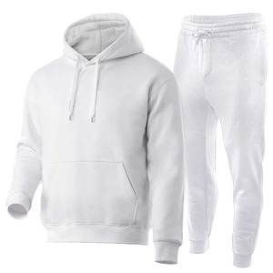 Nouvel ensemble de survêtement décontracté unisexe en couleur unie, pull épais et pantalon long, 2 pièces, avec sweats à capuche pour sports d'hiver et automne, grandes tailles - Product Image 3