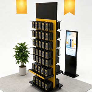 Support d'affichage au sol à 5 niveaux en carton ondulé alvéolé pour supermarché, personnalisé pour la vente au détail - Product Image 1
