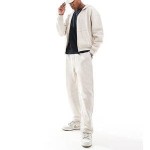 Sweat-shirt à capuche zippé pour homme de qualité supérieure, en molleton de coton, coupe oversize, style streetwear décontracté, avec logo personnalisé, fournisseur en gros - Product Image 1