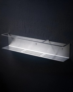 Estante de Baño de Acero Inoxidable, Montado en la Pared, de 2 Niveles, Rectangular, Metal Pulido, Diseño Minimalista, Impermeable - Product Image 3