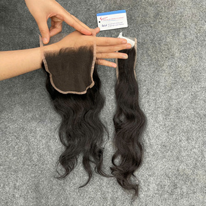 Extensions de cheveux naturels vietnamiens prêts à être expédiés, avec closure en dentelle HD suisse, double nœud, couleur naturelle - Product Image 4