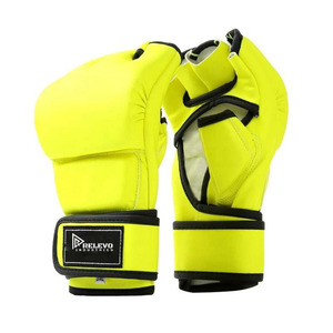Meilleur prix, gants de MMA unisexes à demi-doigts, service OEM, fabriqués au Pakistan, respirants, séchage rapide, pour adultes, entraînement de kickboxing et de boxe - Product Image 6