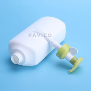 Bouteille de shampoing en plastique HDPE blanc de 1300 ml certifiée ISO 9001 avec pompe, design personnalisé et impression sérigraphique OEM/ODM, Nouveauté Pavico - Product Image 2