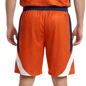 Ensemble d'uniformes de basketball personnalisés pour hommes, maillot sans manches col en V, short avec empiècements latéraux blancs, numéros bleu marine, kits de tenues d'équipe en gros - Product Image 4