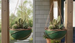 Jardinière murale élégante, idéale pour une décoration intérieure stylée, pour balcon, jardin, cuisine, plantes aromatiques et utilisation en intérieur, en provenance d'Inde. - Product Image 3