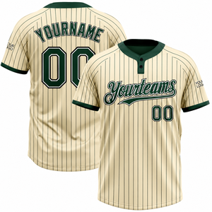 Custom Cream Pinstripe <b>Baseball</b> Jersey Premium Sublimated Team Uniform With Custom Name Number Professional Sportswear Jerseys - Product Image 3