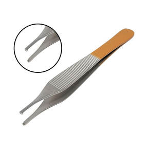 Pince à épiler multifonction de haute qualité en gros, à manche large, à surface striée antidérapante, en acier inoxydable, ensemble d'instruments manuels pour les cheveux - Product Image 3