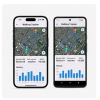 Application de comptage des pas Royalcraft – Podomètre, suivi des calories, distance parcourue, suivi des activités physiques