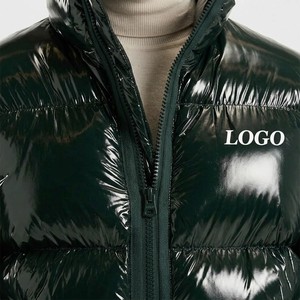 Chaqueta Premium para Hombre, Verde Oscuro Brillante, Acolchada, Gruesa, Aislante, con Cierre, para Invierno, Estilo Burbuja, Prenda Exterior de Moda - Product Image 5